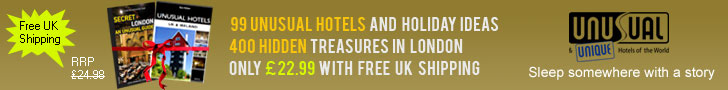 99 UNUSUAL HOTELS AND HOLIDAY IDEAS, 400 HIDDEN TREASURES IN LONDON, ONLY &pound;23.99 WITH FREE UK SHIPPING